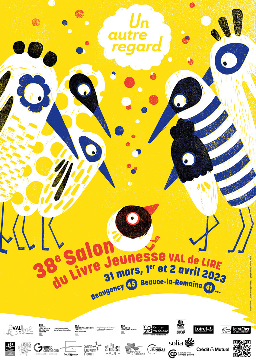 affiche salon livre jeunesse Val de Lire - Olivier Philipponneau