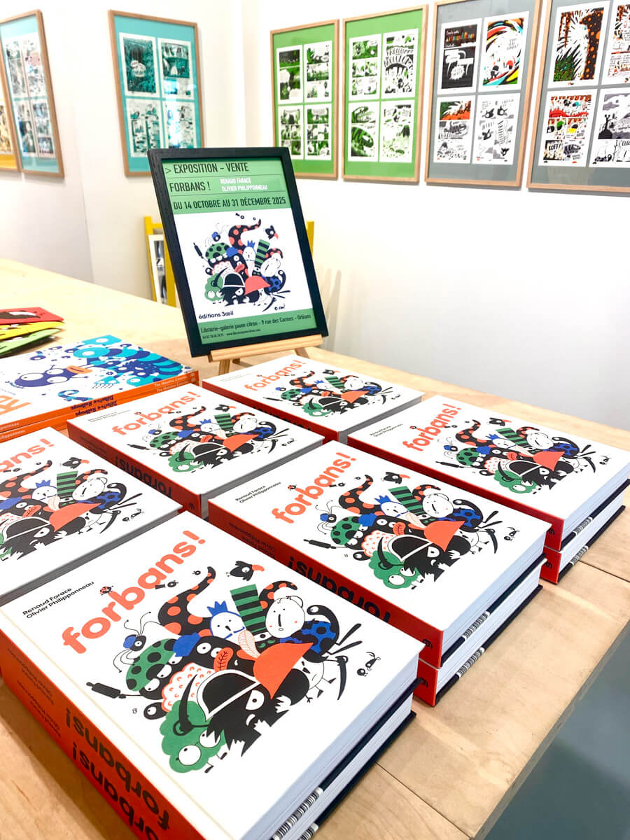 exposition Forbans à la librairie Jaune Citron