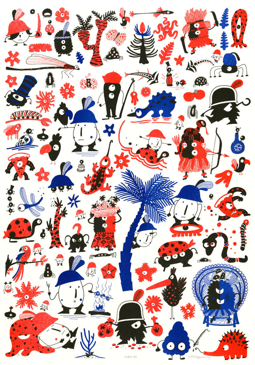 risographie Forbans Olivier Philipponneau