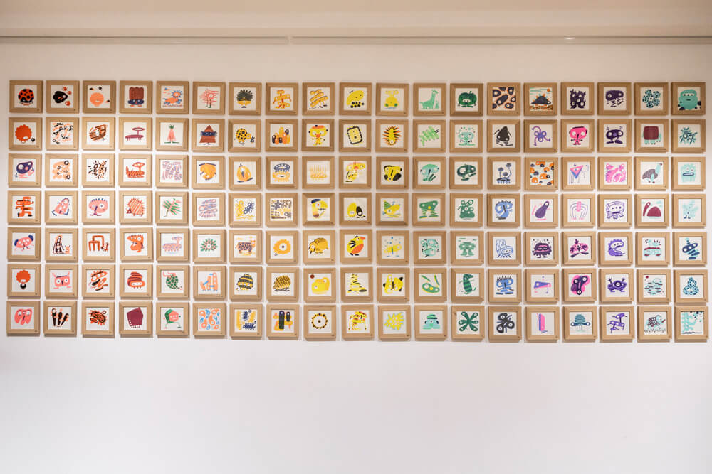 exposition Gribouillis RISO à la SLOW galerie Olivier Philipponneau