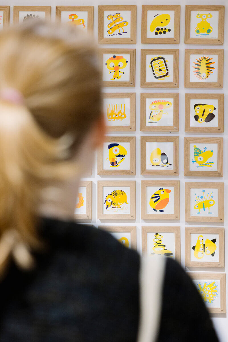 exposition Gribouillis RISO à la SLOW galerie Olivier Philipponneau